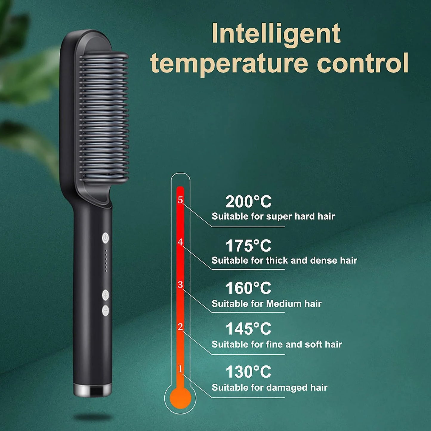 Professional Electric Hair Straightener Comb Brush