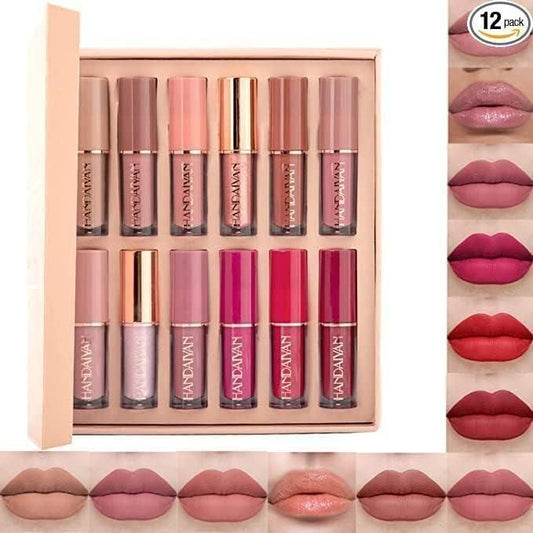 Matte Liquid Lipstick Set 12Pcs